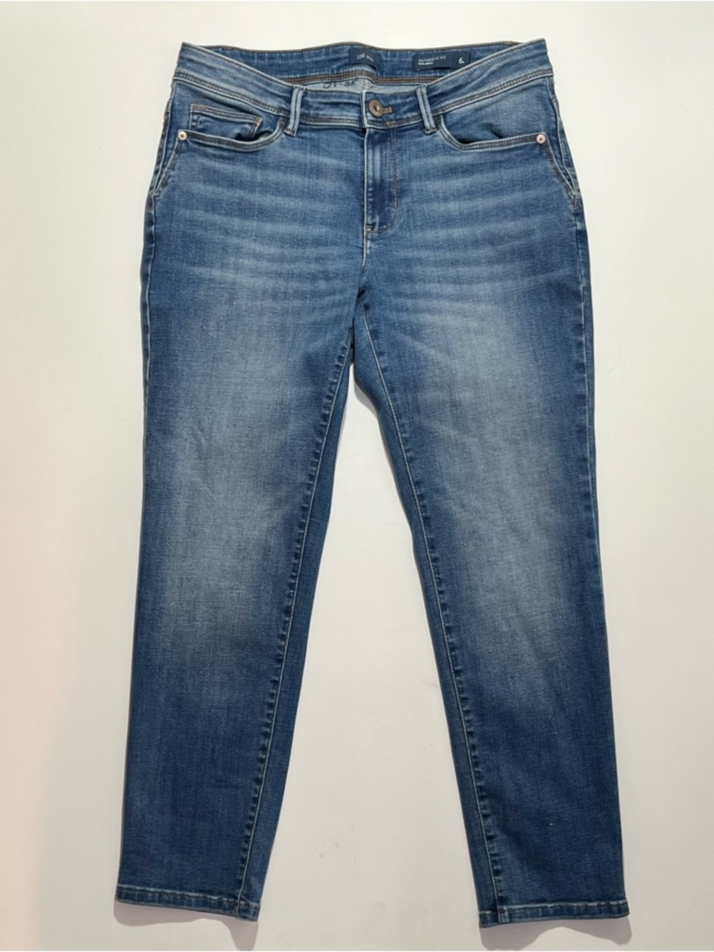 J. Jill Authentic Fit Slim Ankle Stretch Blue Jeans, Size 6 Petite